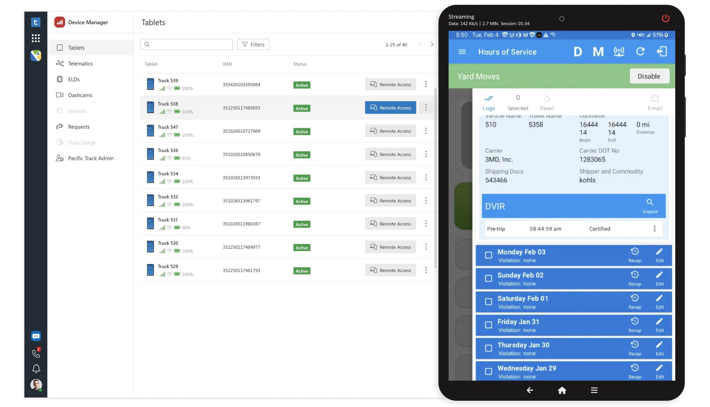 MDM for Trucking screenshot.